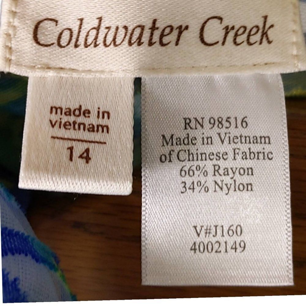 Coldwater Creek Colorful Mesh Jacket - Picture 3 of 9